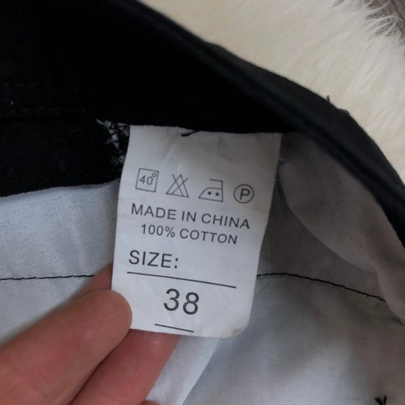 Jeans Wear Men's Cargo Pants SIZE 38 Black - Picture 6 of 7